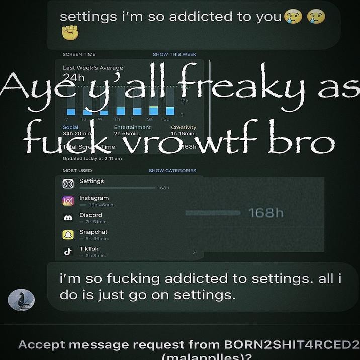 Meme "freaky" với giao diện ứng dụng Cài đặt iOS
