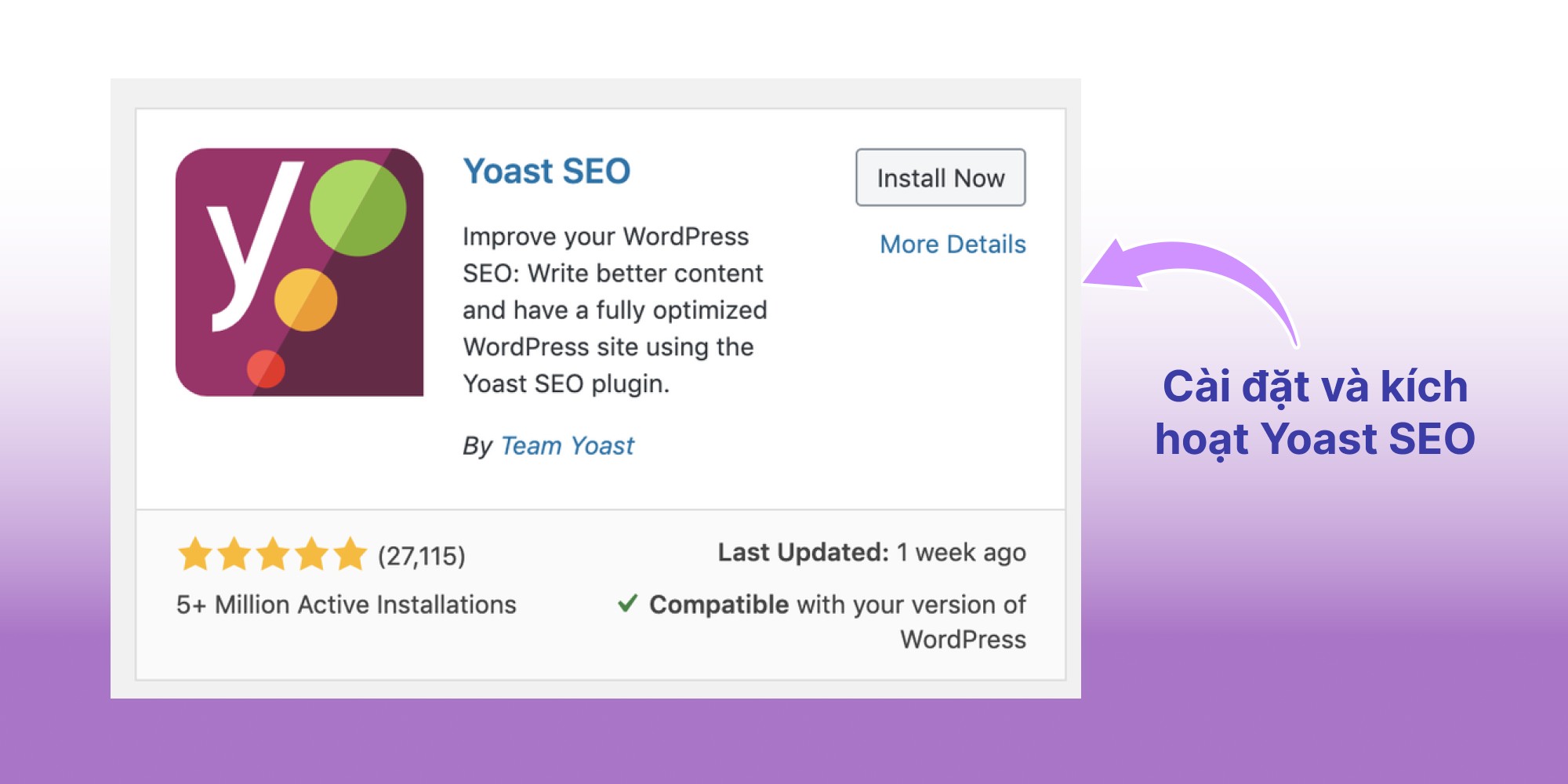 Cài đặt và kích hoạt Yoast SEO