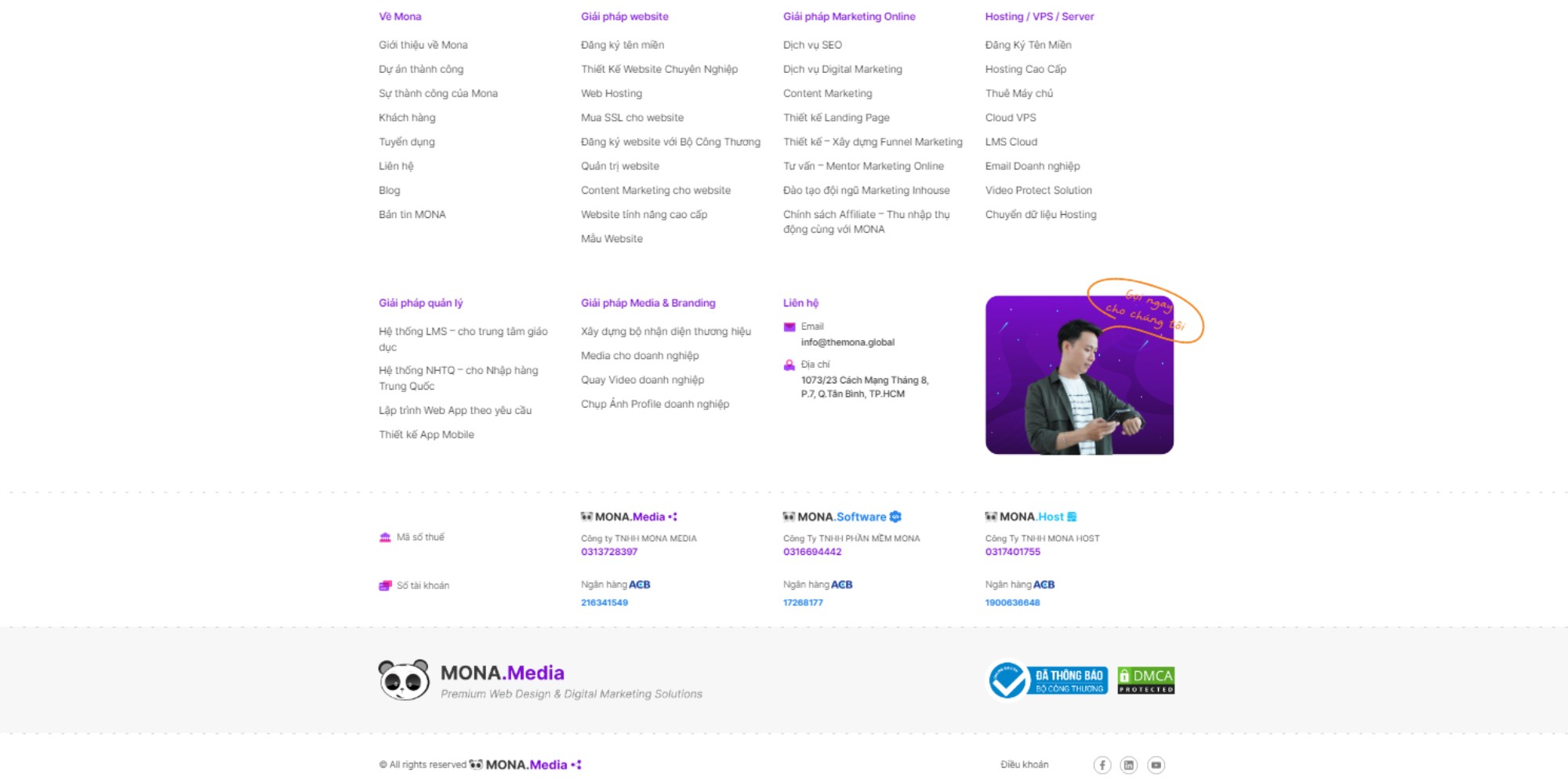 HTML Sitemap ở footer