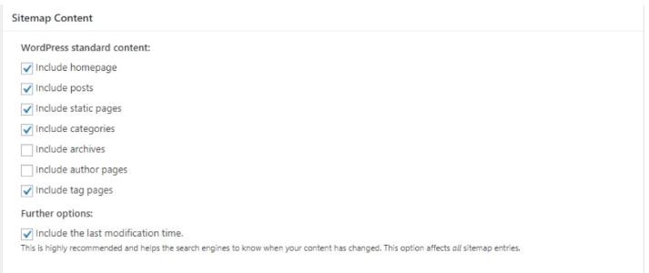 Sitemap Content.