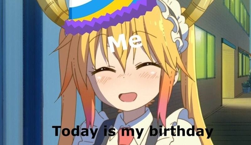 Meme chúc mừng sinh nhật lấy cảm hứng từ phim hoạt hình và anime