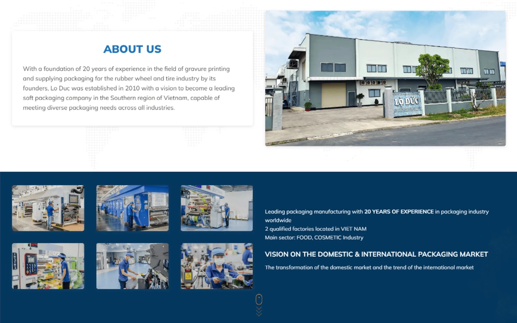 Dự án thiết kế website Lộ Đức của EZ Fast Tech, minh chứng cho sự hợp tác thành công