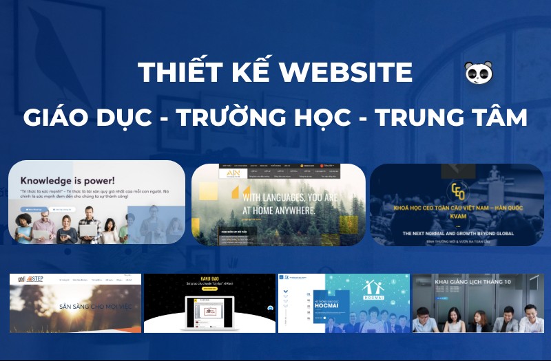 Mẫu website giáo dục trường học