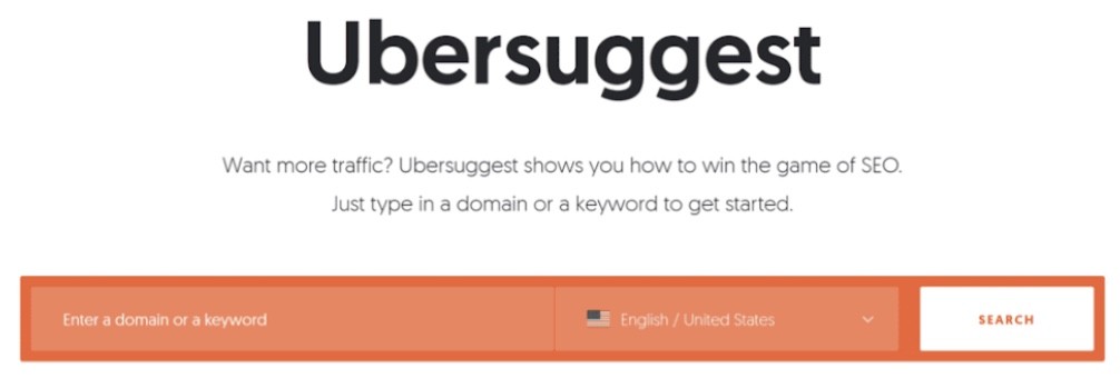 Tìm kiếm LSI Keywords bằng Ubersuggest