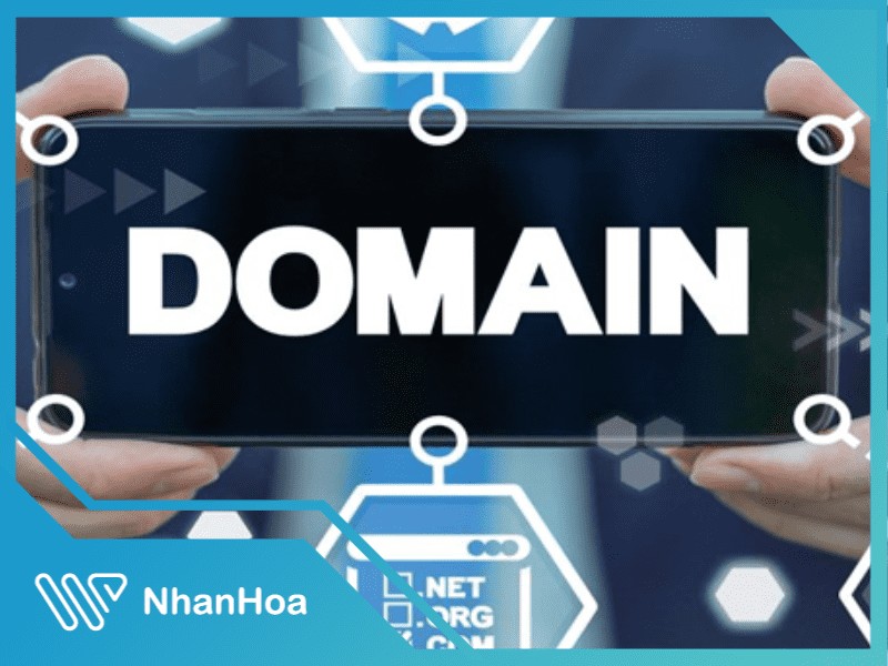 Minh họa các đuôi tên miền quốc tế phổ biến như .com, .net, .org