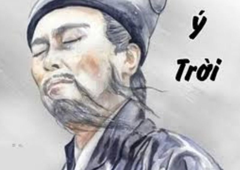 Hình ảnh Gia Cát Lượng ngửa mặt lên trời than thở chấp nhận vận mệnh