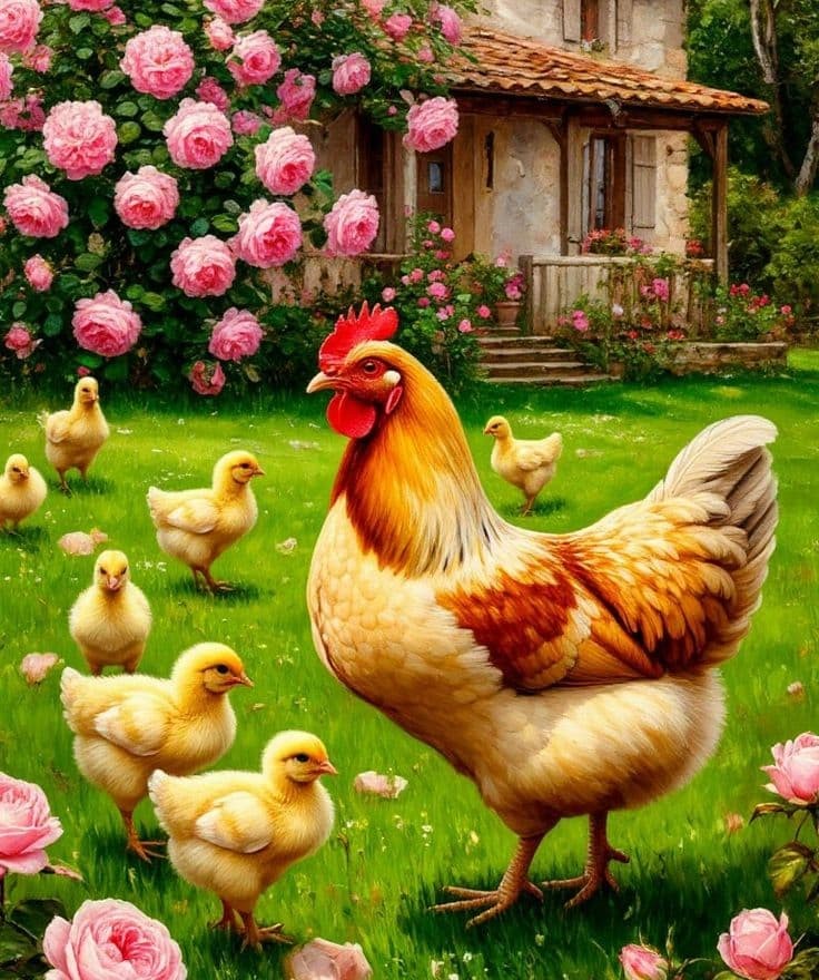 Con giáp Dậu với tư thế đứng vững chãi nhưng ánh mắt vẫn đầy suy tư
