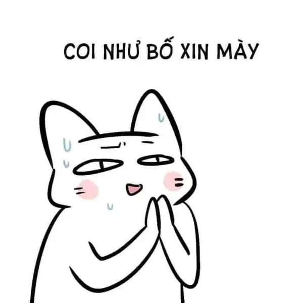 Meme quỳ lạy van xin cực hài hước